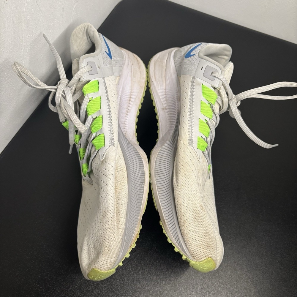 Nike Air Zoom Pegasus 38 Shoes Mens Size 13 White Blue Green Running CW7356-103 - Picture 6 of 8